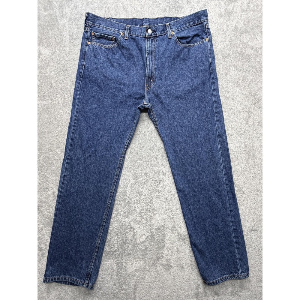 Levis 505 Jeans Mens Measured 41x32 Blue Straight Regular Denim Zip Fly